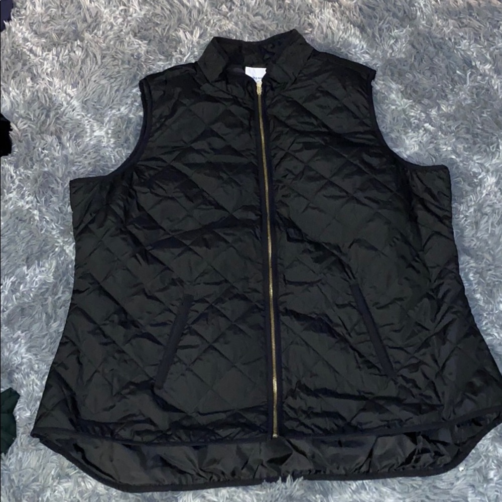 Plus size puffer vest
